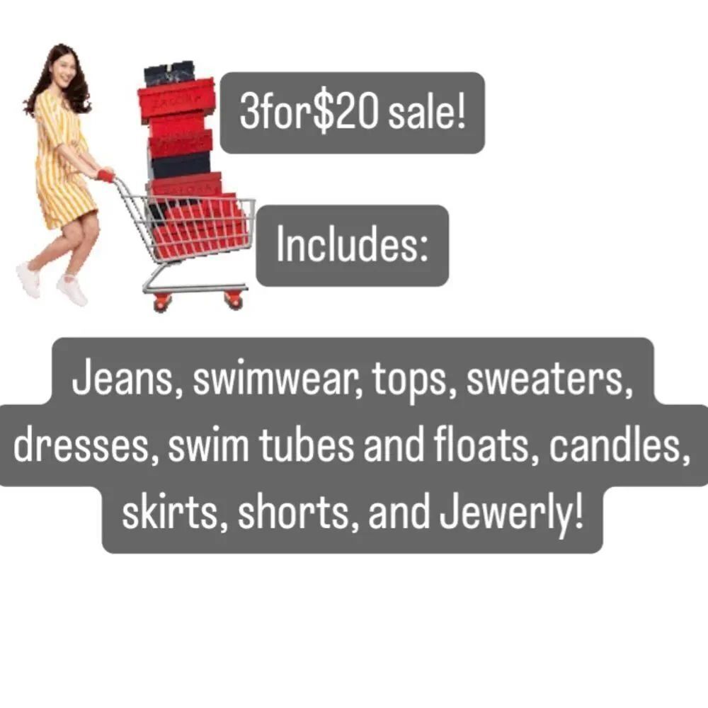 3for$20 sale! Top rated seller!